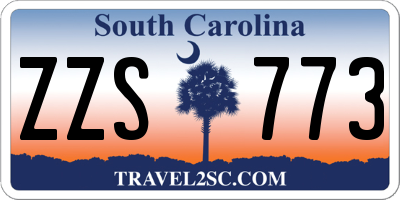 SC license plate ZZS773