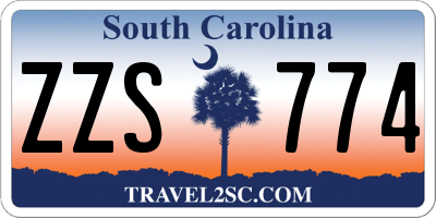 SC license plate ZZS774