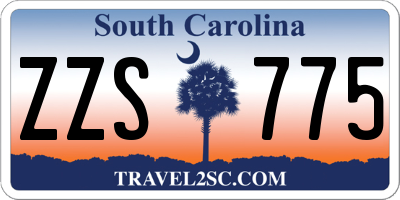 SC license plate ZZS775