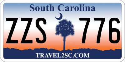 SC license plate ZZS776