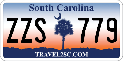 SC license plate ZZS779