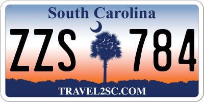 SC license plate ZZS784