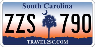 SC license plate ZZS790