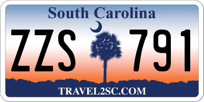 SC license plate ZZS791