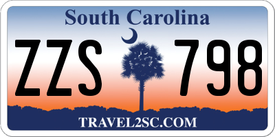 SC license plate ZZS798