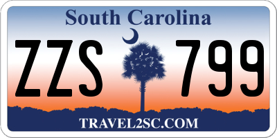 SC license plate ZZS799