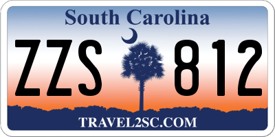 SC license plate ZZS812