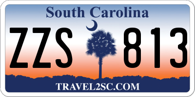 SC license plate ZZS813