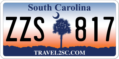 SC license plate ZZS817