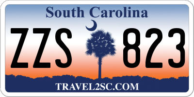 SC license plate ZZS823