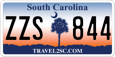 SC license plate ZZS844