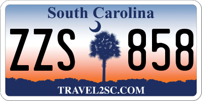 SC license plate ZZS858