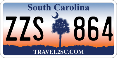 SC license plate ZZS864