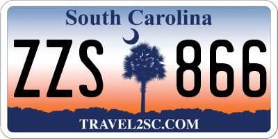 SC license plate ZZS866