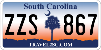 SC license plate ZZS867