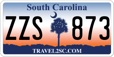 SC license plate ZZS873