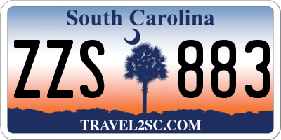 SC license plate ZZS883