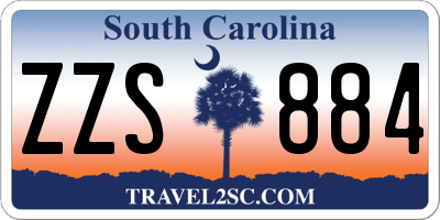 SC license plate ZZS884