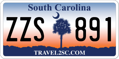 SC license plate ZZS891