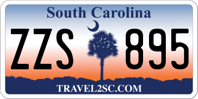 SC license plate ZZS895