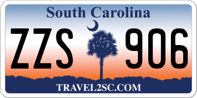 SC license plate ZZS906