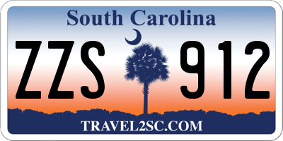 SC license plate ZZS912