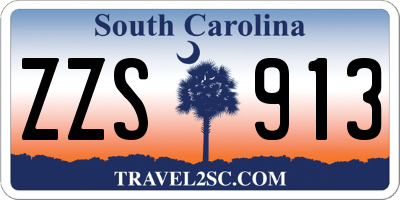 SC license plate ZZS913