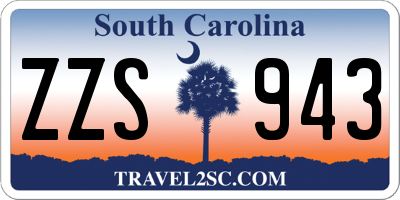 SC license plate ZZS943