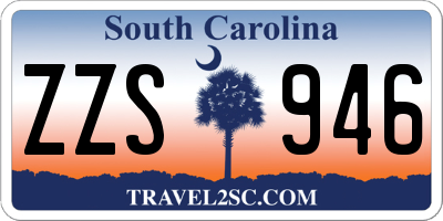 SC license plate ZZS946