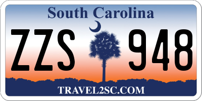 SC license plate ZZS948
