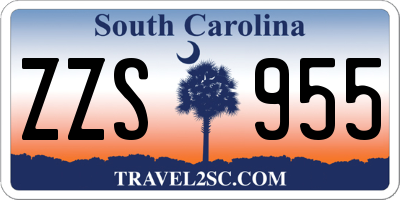 SC license plate ZZS955