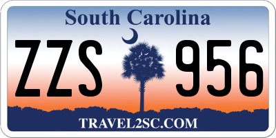 SC license plate ZZS956