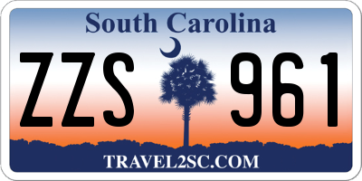 SC license plate ZZS961