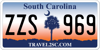 SC license plate ZZS969