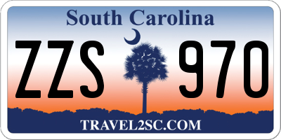 SC license plate ZZS970