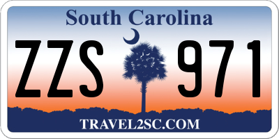 SC license plate ZZS971