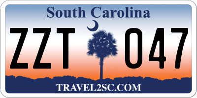 SC license plate ZZT047