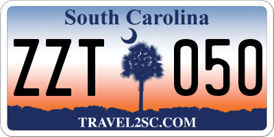 SC license plate ZZT050