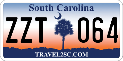 SC license plate ZZT064