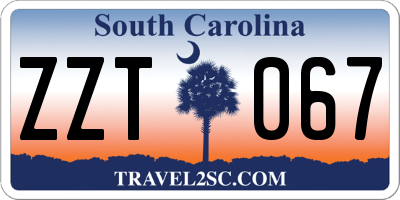 SC license plate ZZT067