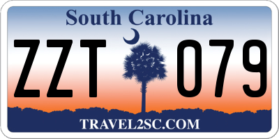 SC license plate ZZT079