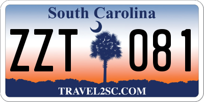 SC license plate ZZT081