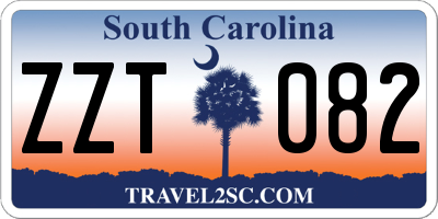 SC license plate ZZT082