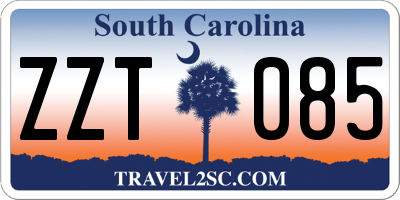 SC license plate ZZT085