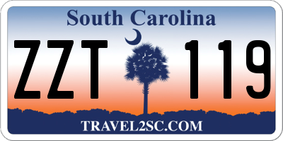 SC license plate ZZT119
