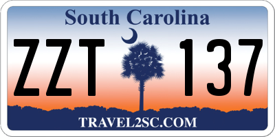 SC license plate ZZT137