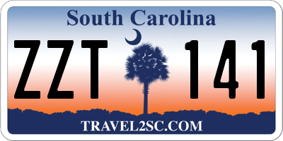 SC license plate ZZT141