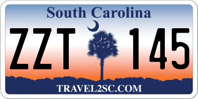 SC license plate ZZT145