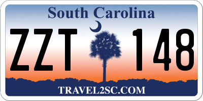 SC license plate ZZT148