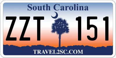 SC license plate ZZT151